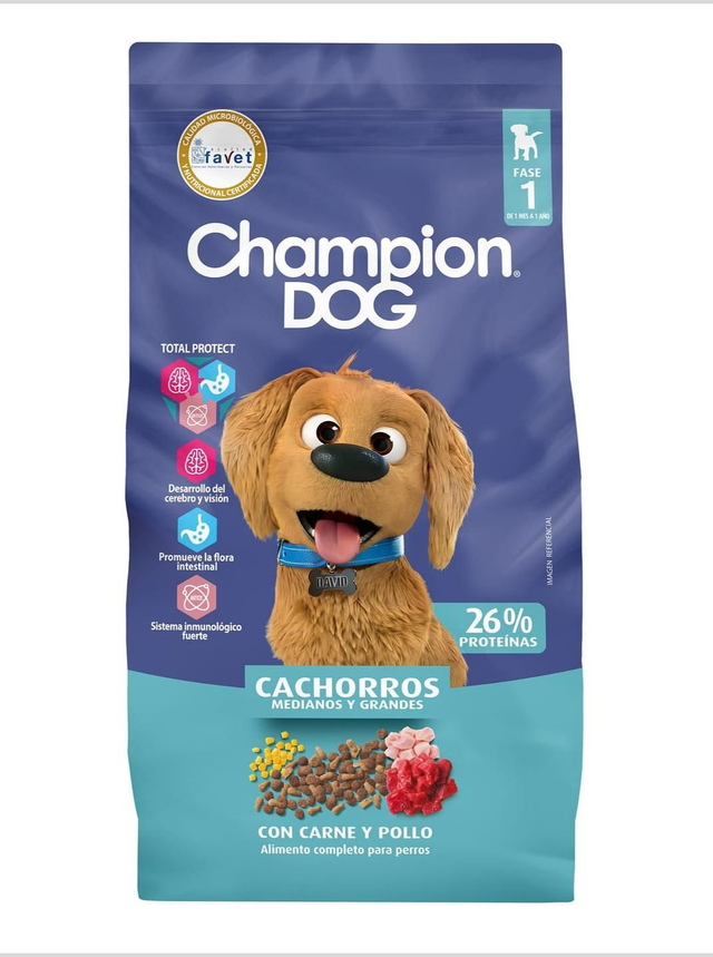 Champion Dog cachorro 18kg carne y pollo 