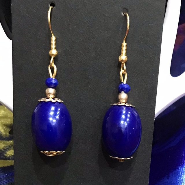 Blue Dangling Earrings - BLDE34