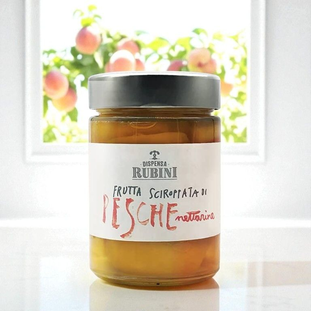 Frutta sciroppata di Pesche nettarine - Dispensa Rubini - 320gr