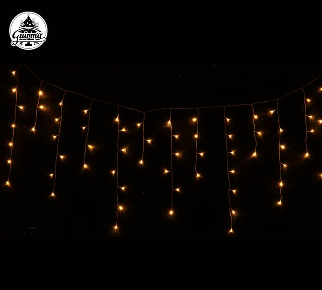 NATALE , TENDA LUMINOSA 300 LED BIANCO CALDO - 9MT X 0.65 INTERNO /ESTERNO