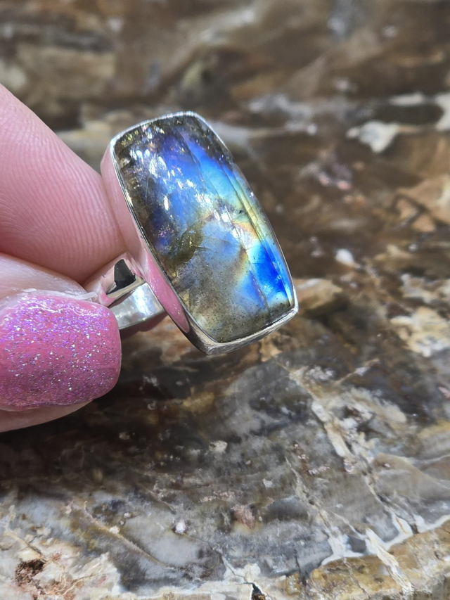 Bague Argent 925 et Labradorite 