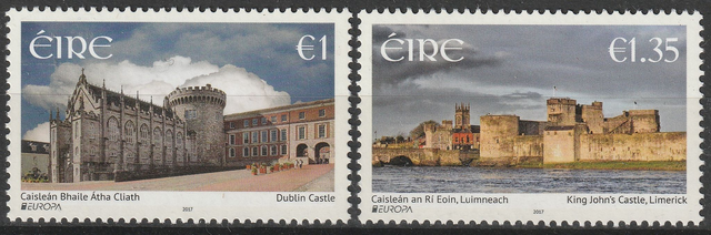 Ireland  2017  Europa,Castles  set  MNH