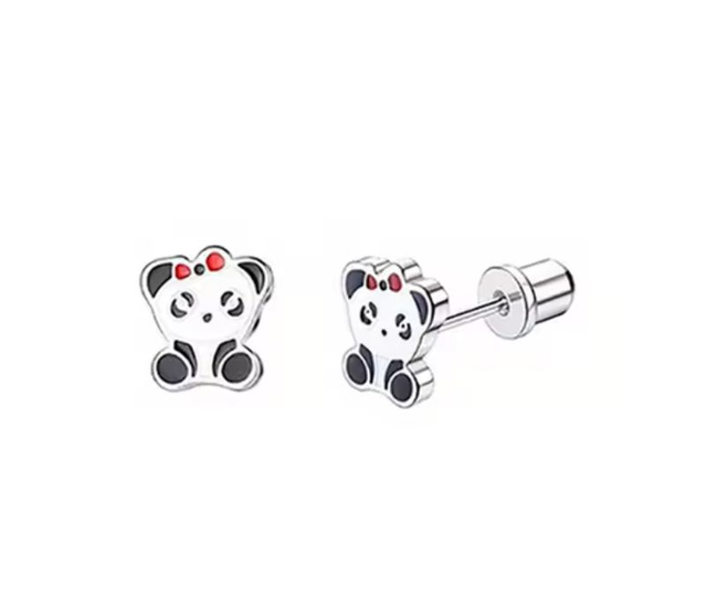 Cute Panda Comfort Back Studs