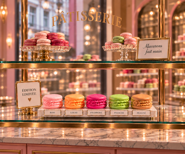 Coffret de 5 fondants Macarons 75 g