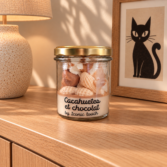 Bougie Cacahuètes et chocolat
