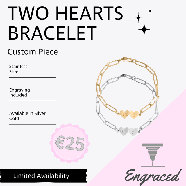 Two Heart Bracelet