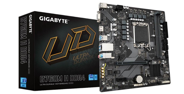 02.2.0063 – Scheda Madre Gigabyte B760M H DDR4 – Micro‑ATX business per Intel 12ª/13ª/14ª Gen