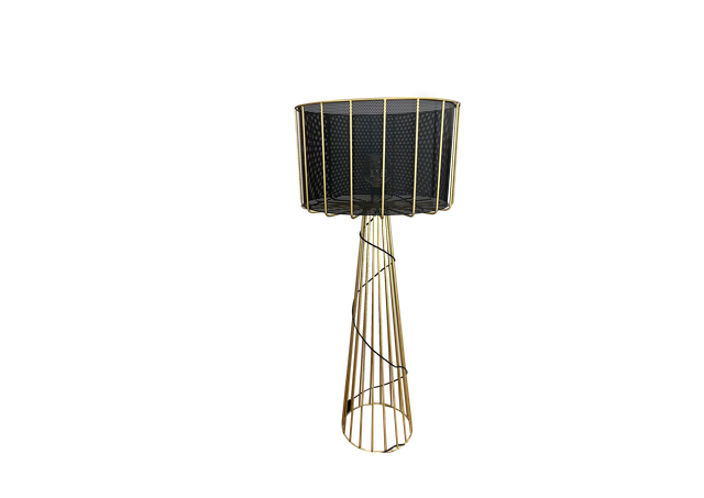 Lampadaire gros abat jour