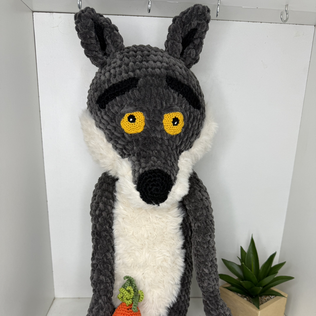 Loup végétarien au crochet