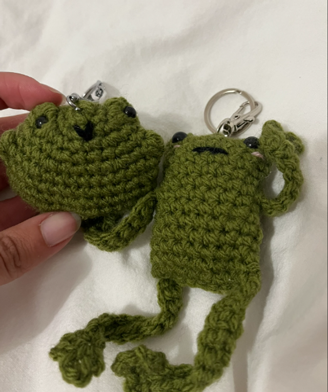 Porte-clefs grenouille