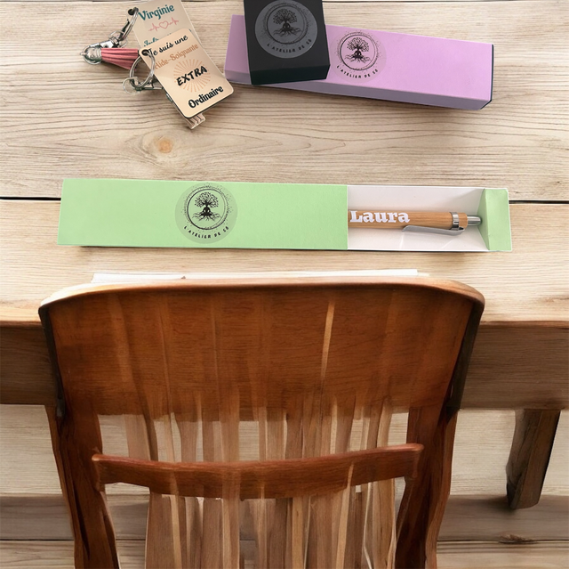 Coffret à personnaliser stylo/porte-clés/3 fondants