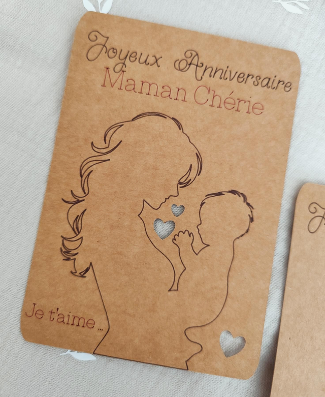 Carte " joyeux anniversaire Maman Chérie"