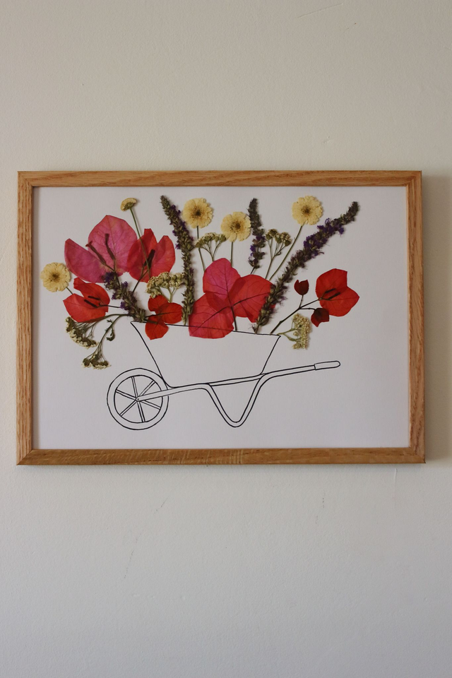 Brouette fleurie
