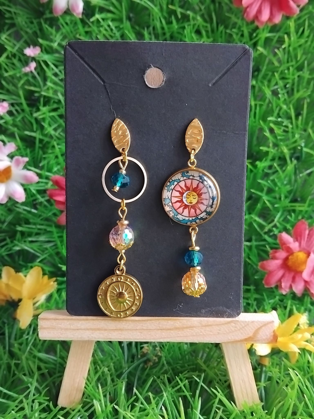 boucles d'oreilles soleil