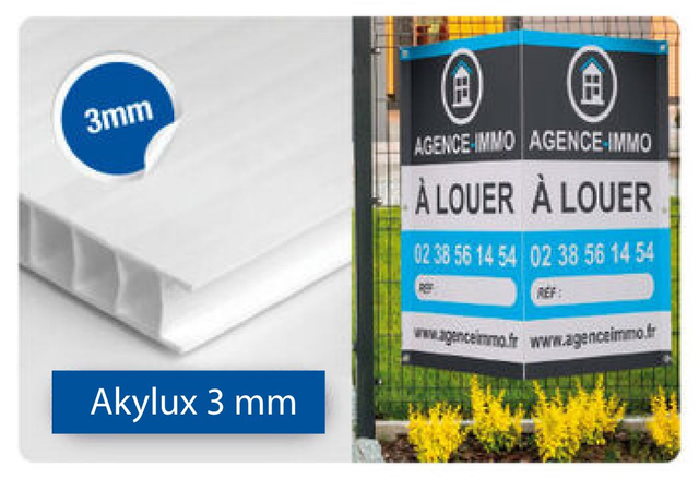 panneau alvéole 3 mm personnalisé.