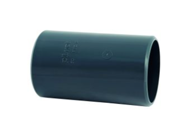 Manchon spéciaux à coller 50 mm femelle - longueur emboiture 9 cm : permet un collage sur 4.5 au lieu de 3cm