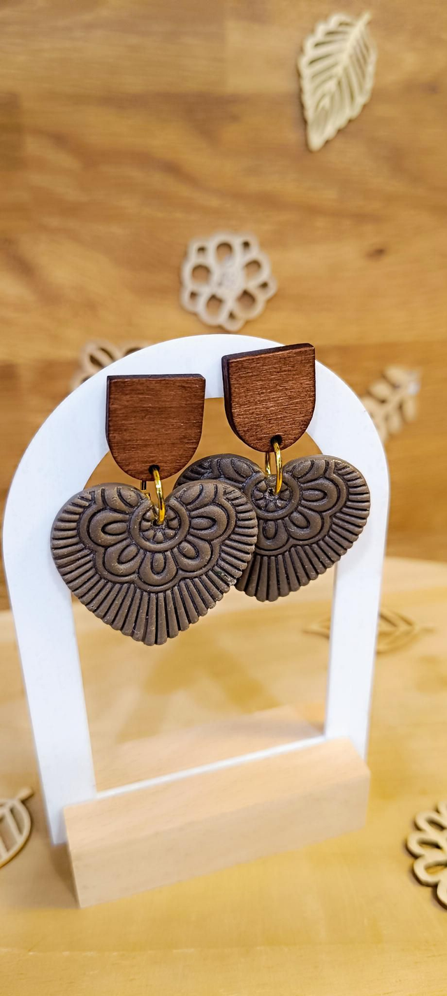 Boucles d'oreilles - Maxi coeur