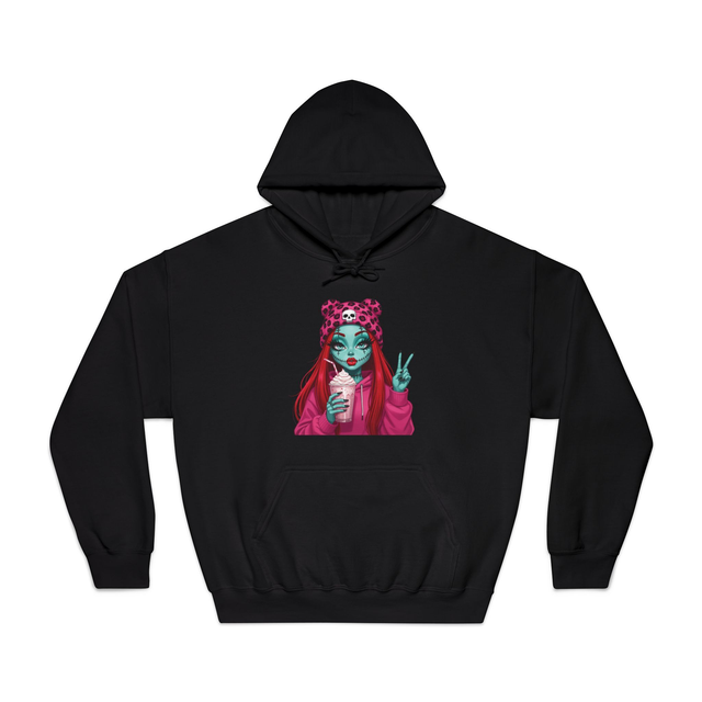 ZOMBIE GIRL HOODIE - Adroit Clothing