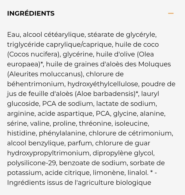 Organic Mimi " Masque capillaire Fortifiant "