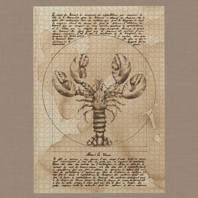 Puzzle 1000 pièces - Café - Homard de Vitruve