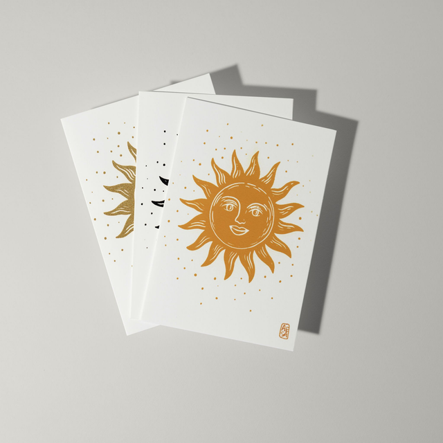 carte postale "soleil"
