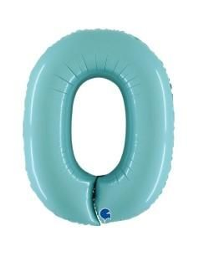 Numero 0 Celeste Pastello