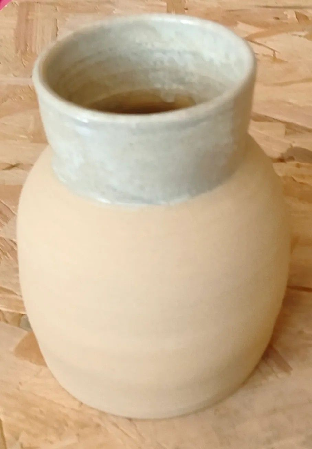 Vase en grès bicolore – pièce unique