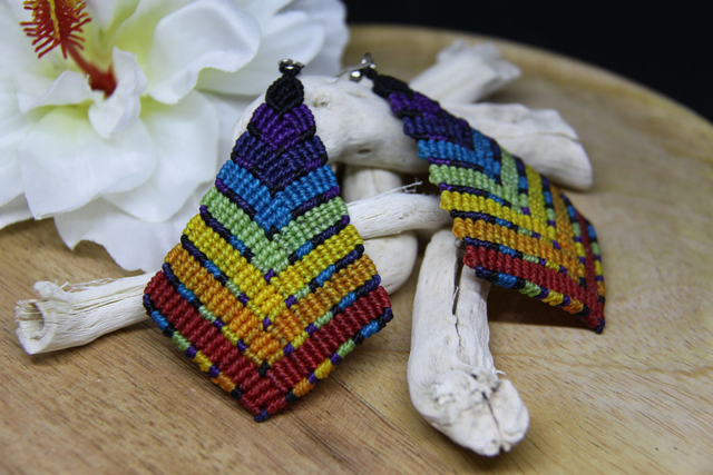 Boucles d&#039;oreilles Rainbow
