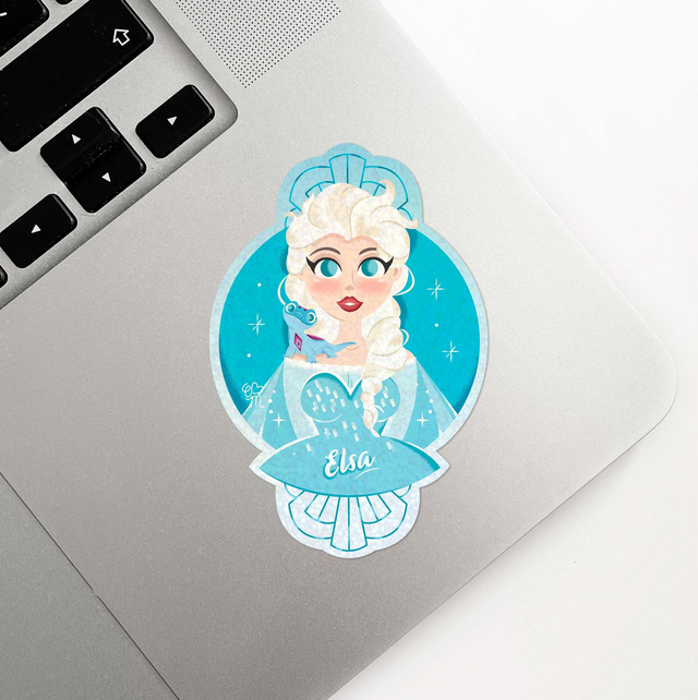 Sticker holographique Girl Power | 17 Elsa