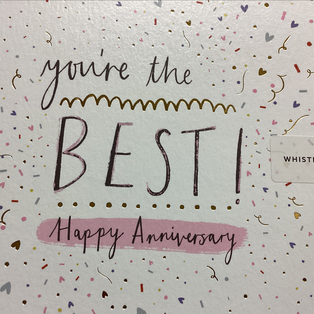 Anniversary You’re the Best WF