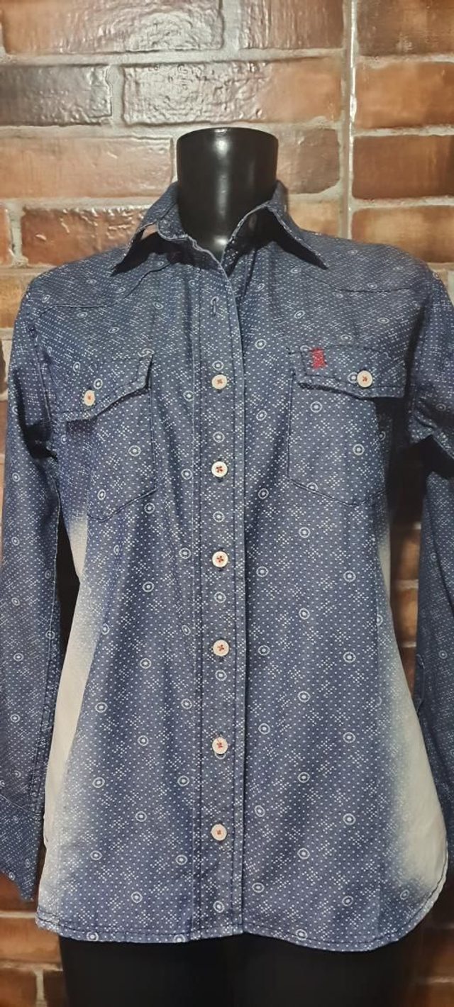 Blusa Jeans Estampado T/GG