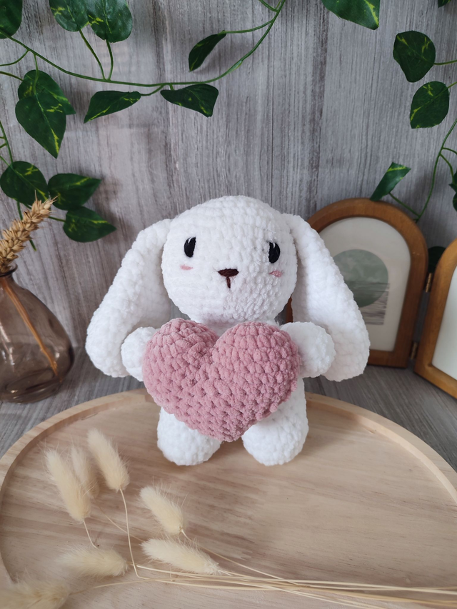 LAPINE Cœur rose 