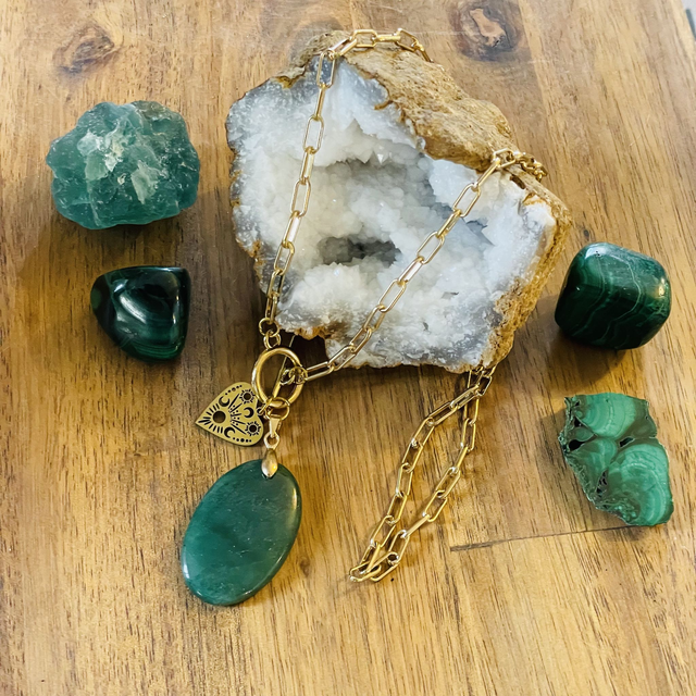 ☘️🍃 AVENTURINE Chaine