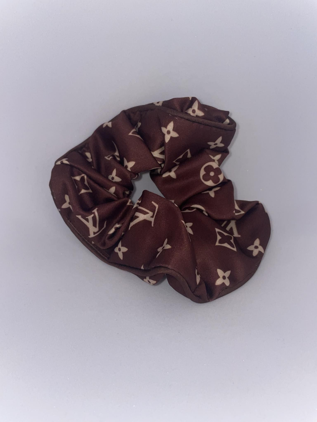 Chocolate Brown LV Scrunchie