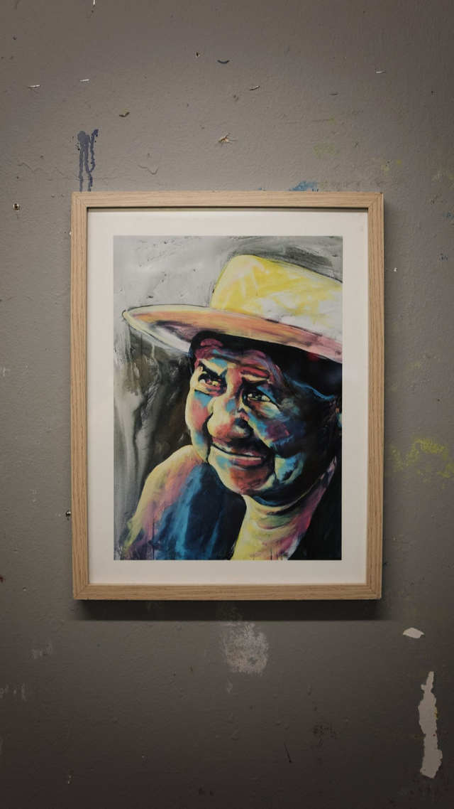 Dame au chapeau - Tirage d'art