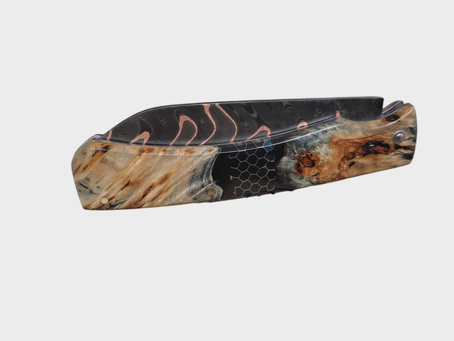 L&#039;Ambacien ®™ Damas Gomai cuivré - Loupe de peuplier hybride