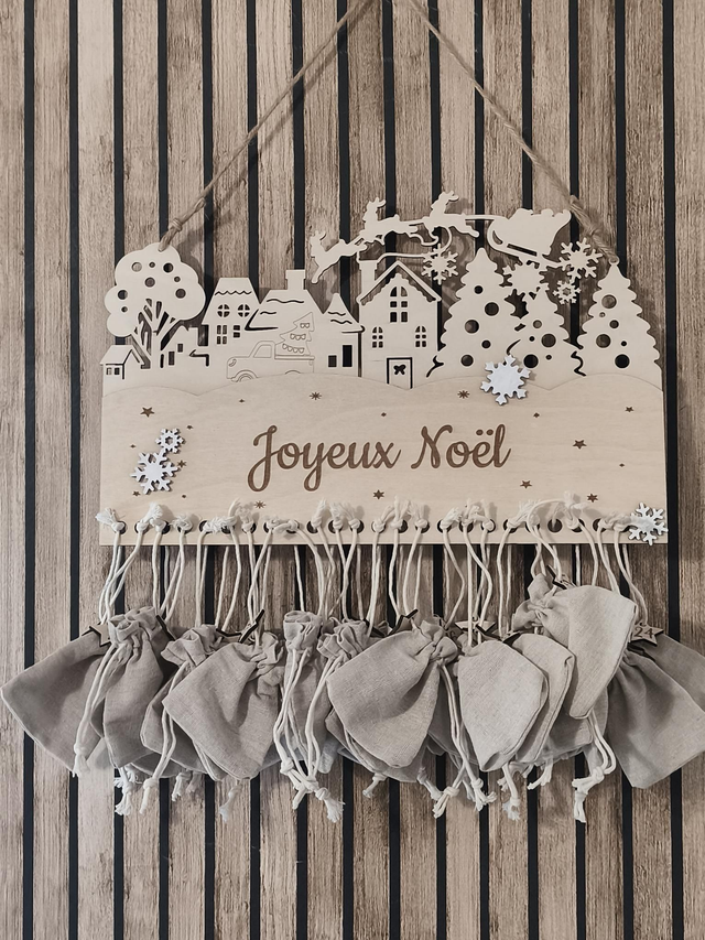 Calendrier &amp; Minis Sapins d’Activités de l’Avent en bois ✨