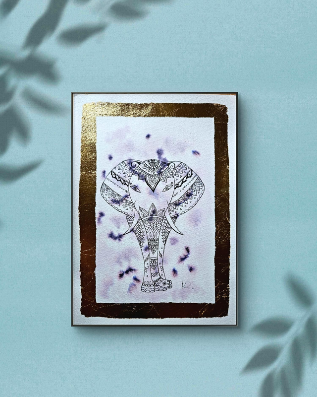 Petit éléphant bien élégant