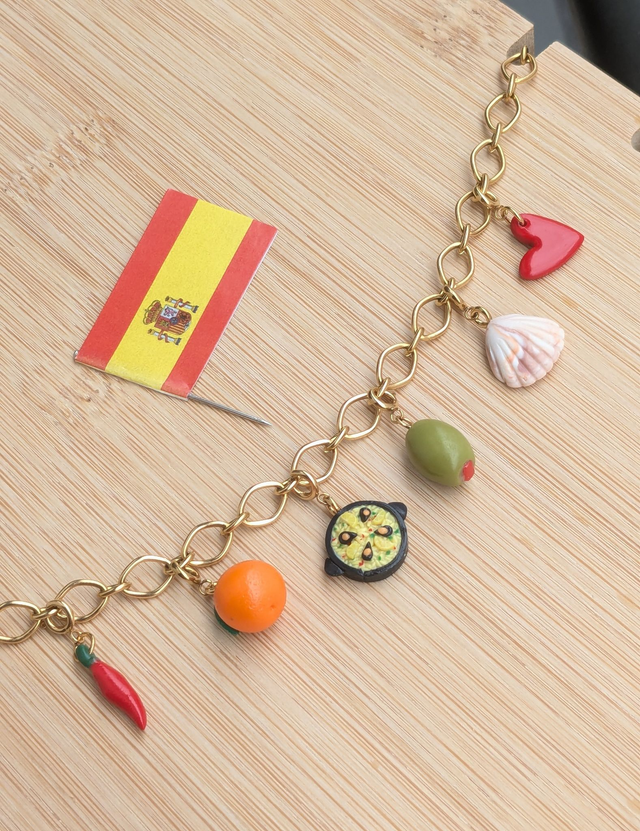 Collier Espagne - charms interchangeables