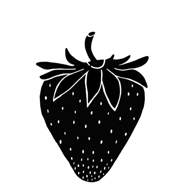 Mini Stempel Erdbeere