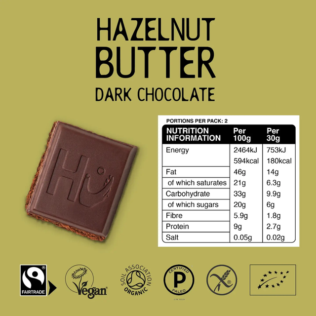 Hu Organic Hazelnut Butter Dark Chocolate Bar