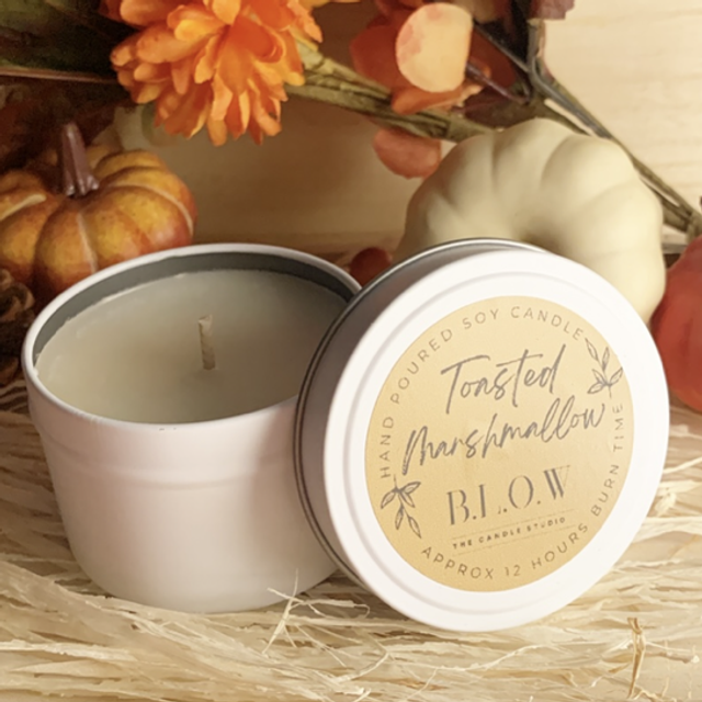 Toasted Marshmallow Tin Candle