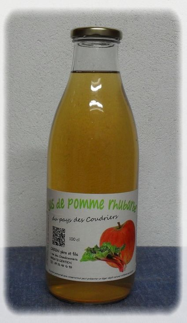 Jus pomme Rhubarbe 1L Pays des Coudriers 