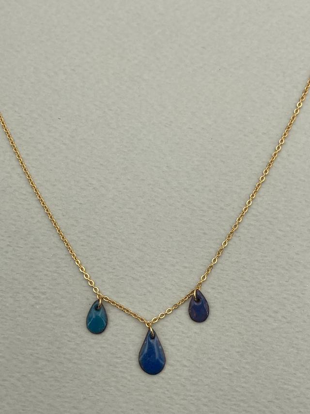 Collier Gouttes Océan Profond