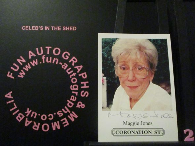 Maggie Jones (Blanche Hunt) Authentic Autographed Coronation Street 6x4 Cast Card (2)