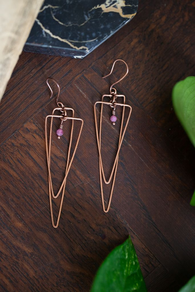 Boucles d&#039;oreilles Triangle