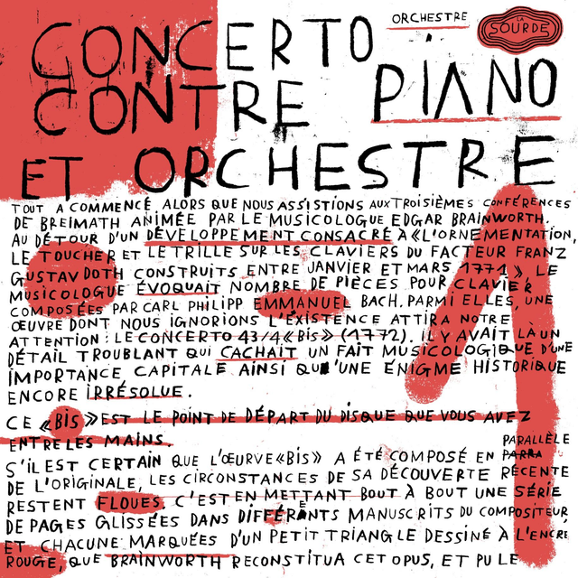 Concerto contre piano et orchestre - livre-vinyle par l'Orchestre La sourde &amp; Bonnefrite