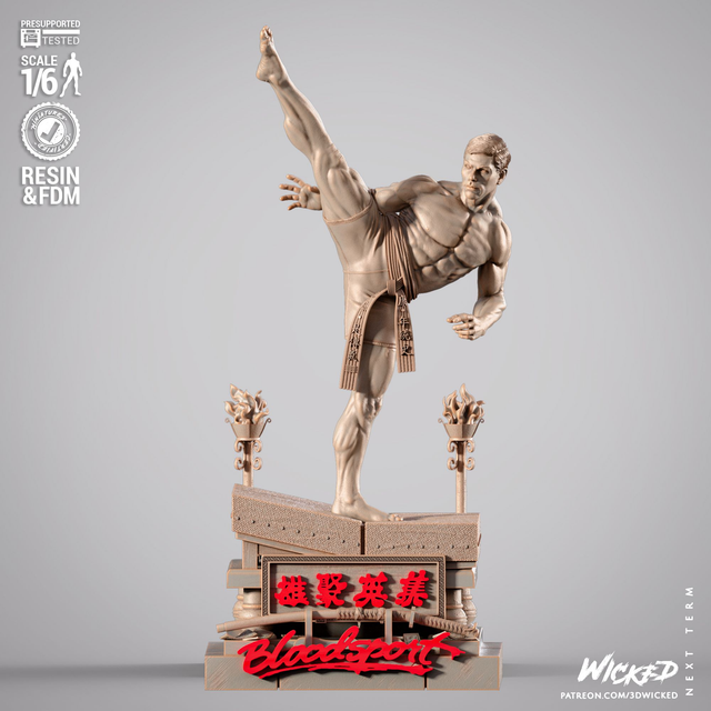 STATUE BLOODSPORT FRANK DUSK  série movie