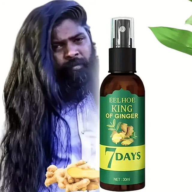 Hair Serum, 2pcs Ginger Hair Oil&amp; Biotin Hair Serum