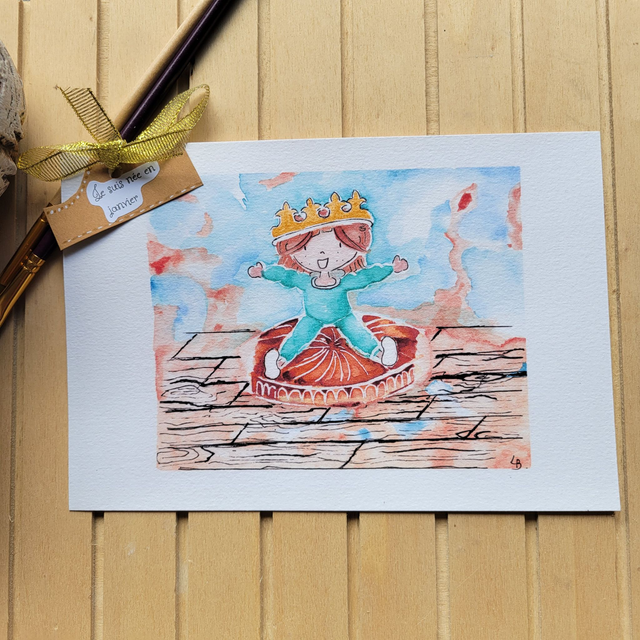 Illustration "Je suis née en janvier"